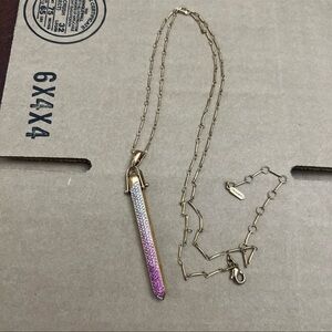 Stella and dot rebel pink ombré necklace